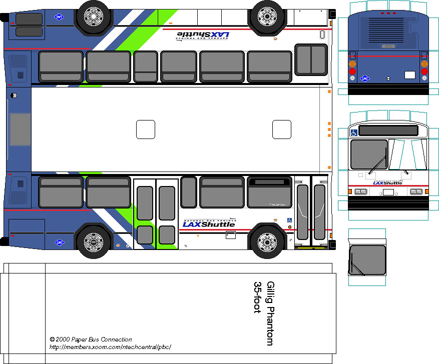 LAX Shuttle Gillig Phantom 35 foot LNG paper bus | James Cuevas Jr ...