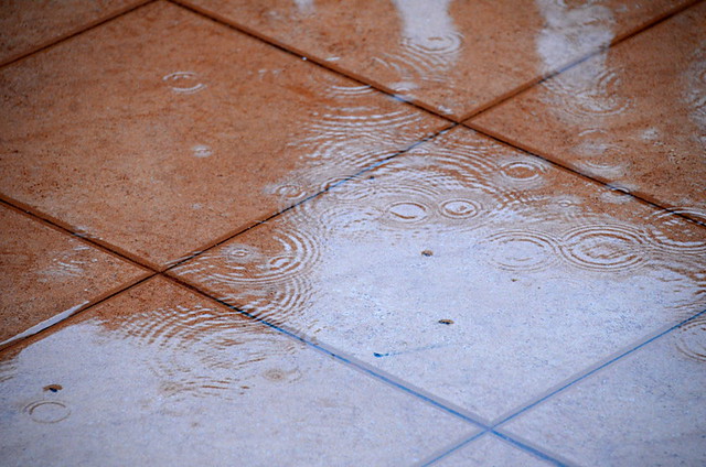 Rain on patio, Tenerife