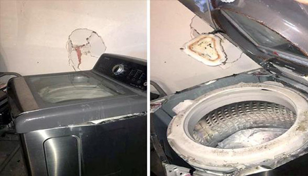 730 burst after the accident, Samsung announced in the United States recalled 2.8 million washing machines
