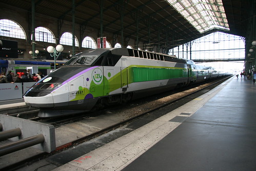 SNCF TGV IZY in Paris Nord, Paris, France /Oct 22, 2016