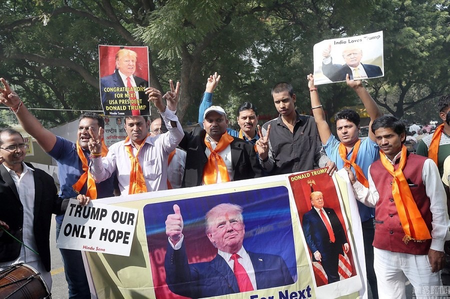 India right celebrate the Trump to win the United States election