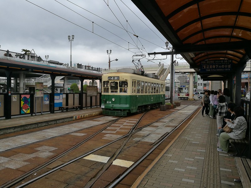 My ride around Nagasaki. It is the same size as Hakodate and smaller than Melbourne's but the colour scheme is so similar I feel right at home immediately.