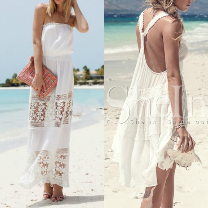 vestido blanco playa