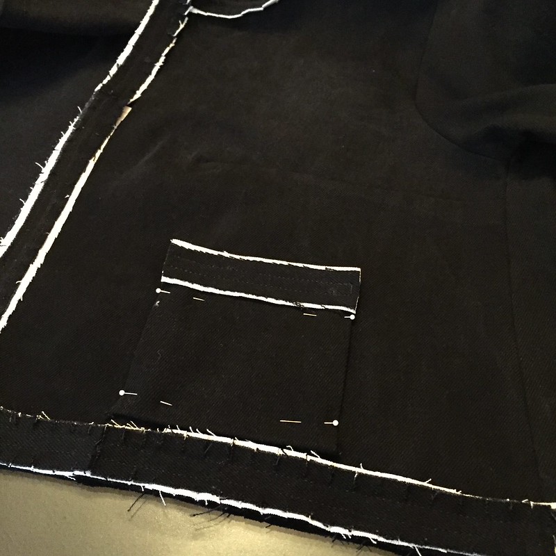Denim Chanel-Inspired Jacket - In Progress