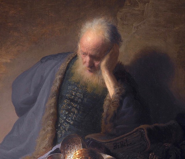 Jeremiah lamenting the destruction of Jerusalem
