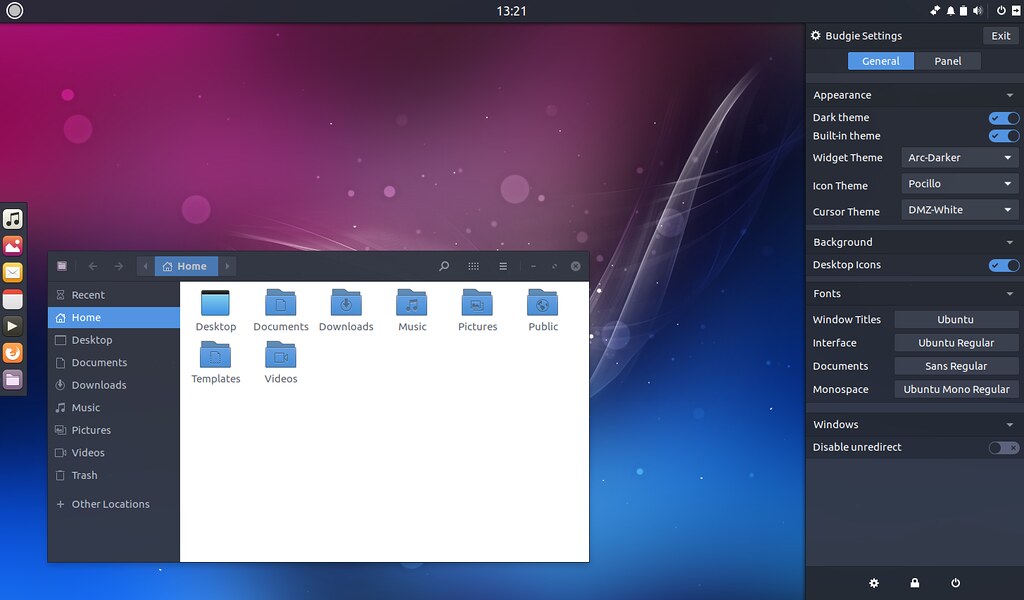 Ubuntu Budgie скриншоты