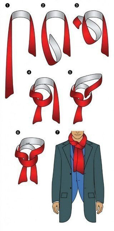 Стильные идеи для мужчин: как красиво завязать шарф - ПоЗиТиФфЧиК - сайт позитивного настроения!