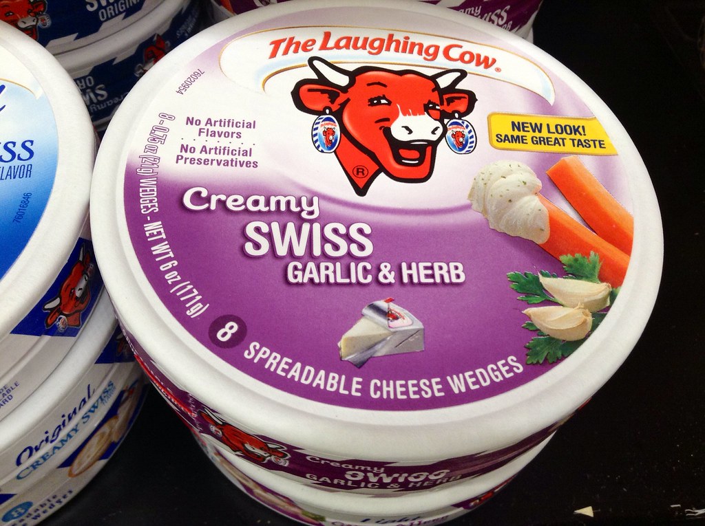 Laughing Cow Creamy Swiss Garlic and Herb Cheese Wedges, 9 ...