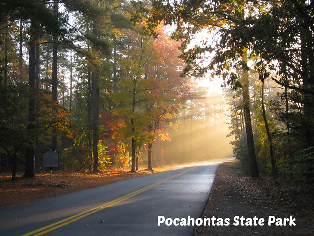 Fall at Pocahontas State Park in central Virginia