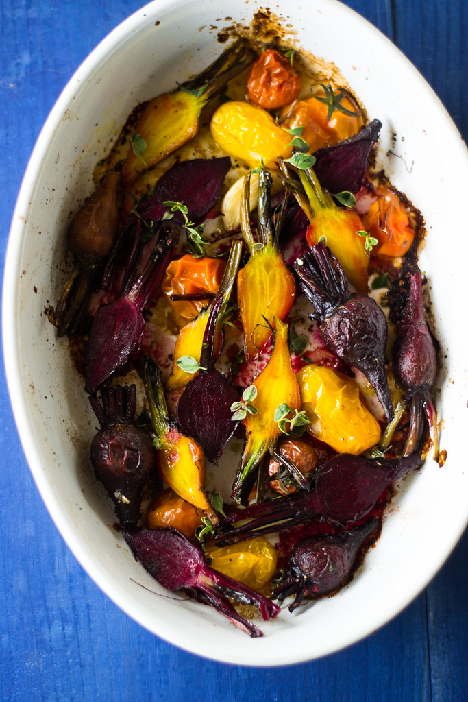 Roasted Beets and Tomatoes