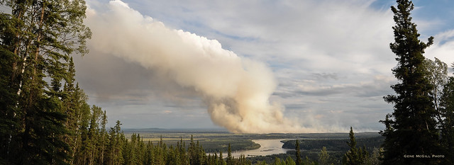 Forest fire, Tanana Flats, Alaska
