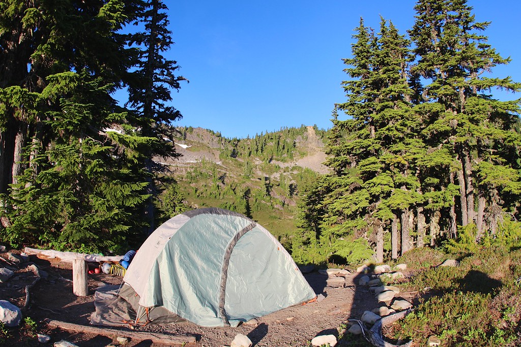 Lunch Lake campsite in the morning | Lunch Lake @ Olympic Na… | Flickr