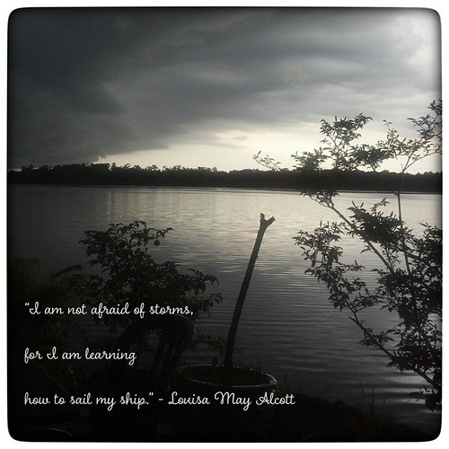 I am not afraid of storms #louisamayalcott
