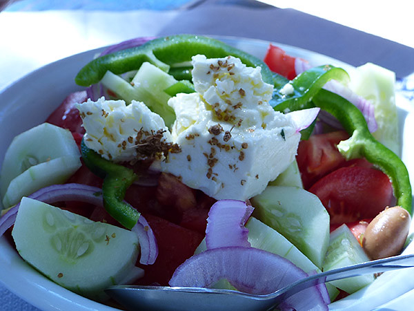 la salade grecque ...