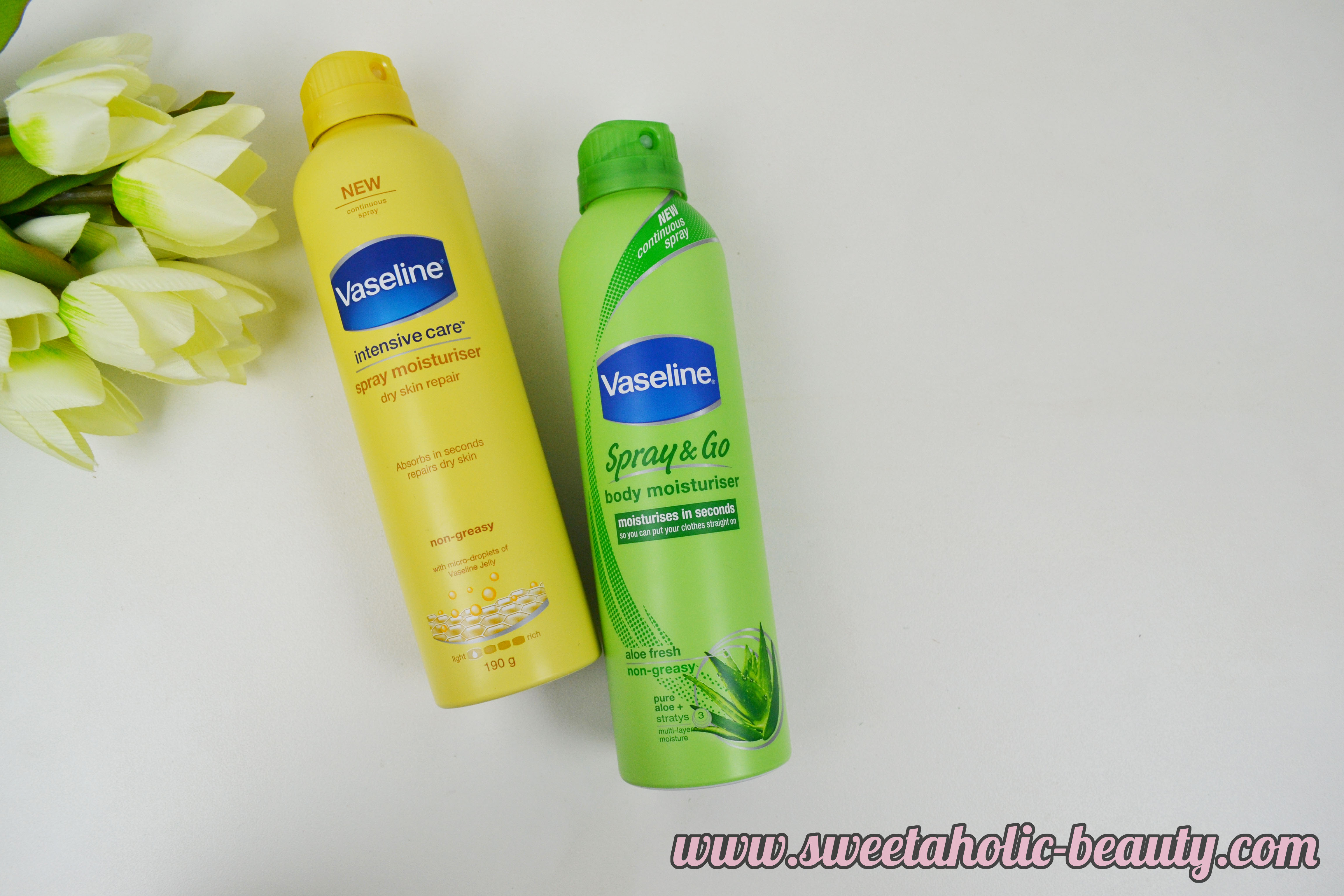 Vaseline: Lotion vs Spray Review - Sweetaholic Beauty