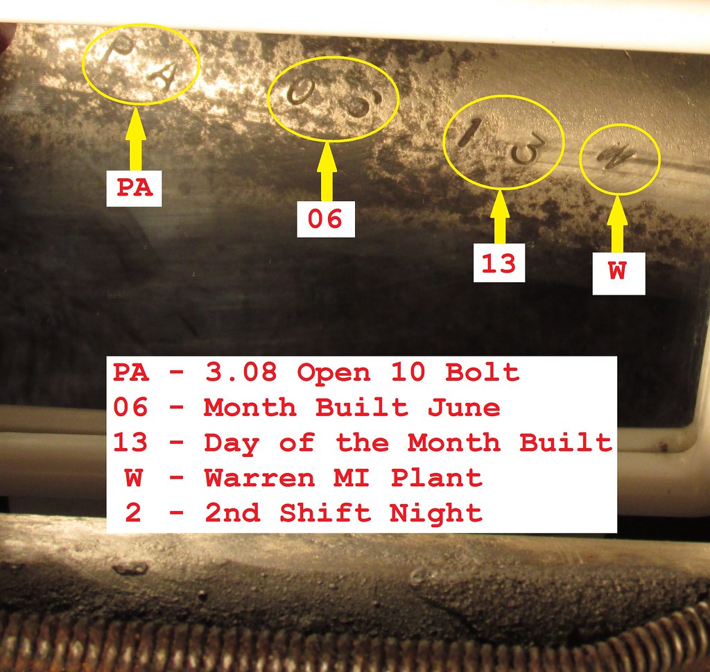 12 bolt casting number Chevy Nova Forum