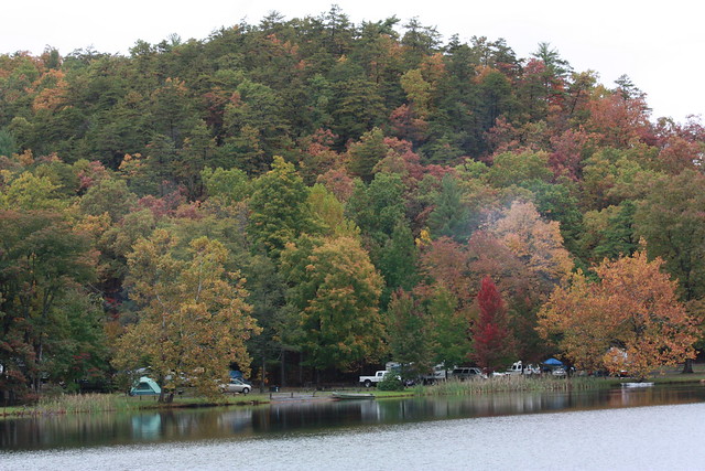 The delightful Lakeside Campground at Douthat State Park, Virginia