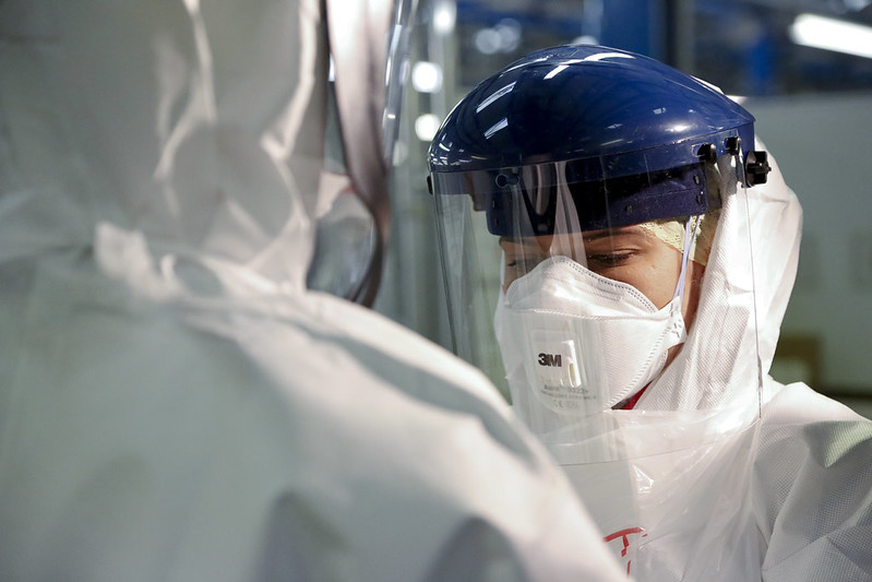 Checking Personal Protective Equipment (PPE) in the fight against Ebola