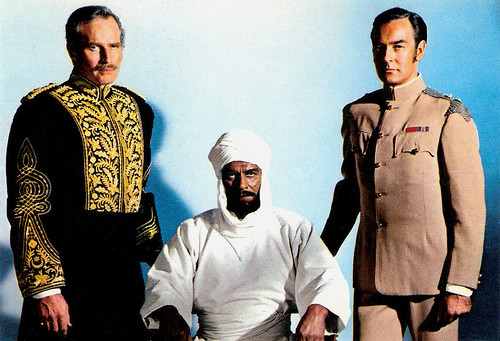 Charlton Heston, Laurence Olivier and Richard Johnson in Khartoum (1965)