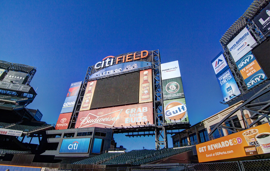 Citi Field scoreboard 2 Michael Baron Flickr