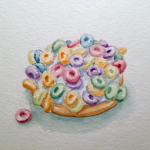 Donut 6, watercolor