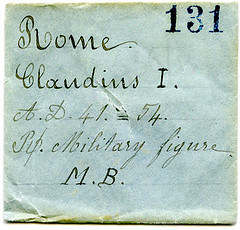 Emperor Claudius envelope from Perry Collection