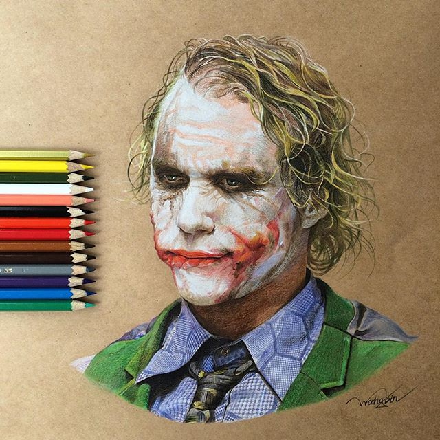 Finally finished my coloured pencil drawing of Joaquin Phoenixs Joker   LadBlab