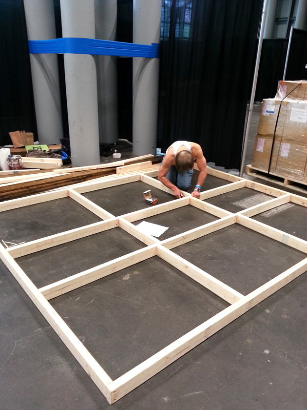 Building booth walls