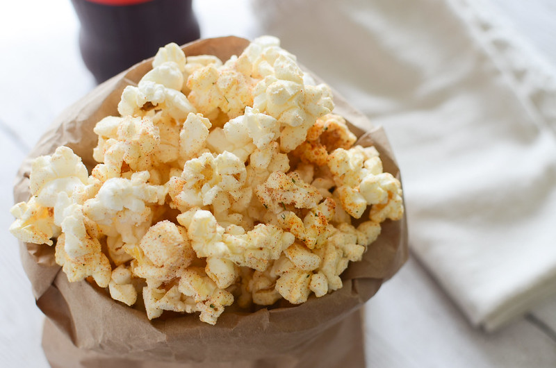 BBQ Ranch Popcorn recipe - a fun way to jazz up a plain bag of popcorn! And so easy!