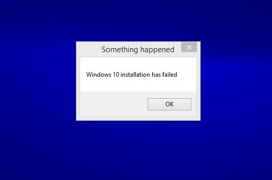 Провал Windows 10