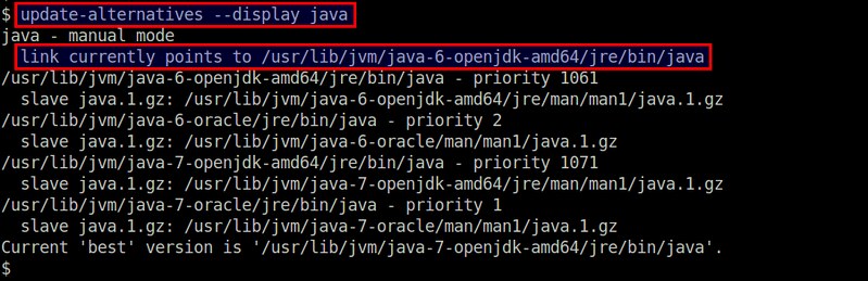 Linux Java Version Check