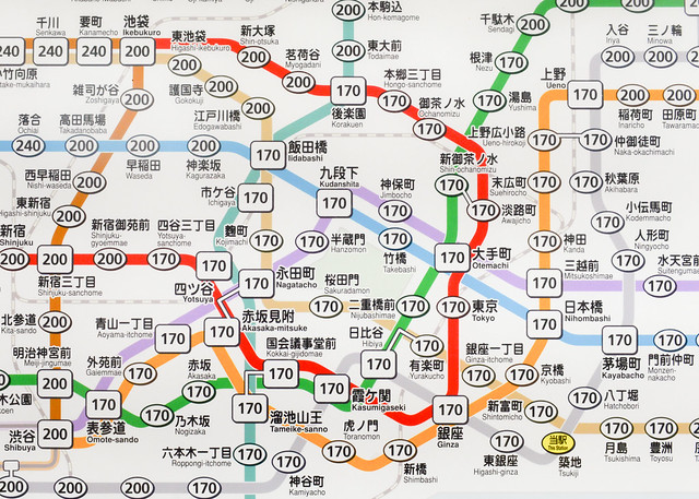 Plano de transportes de Tokio
