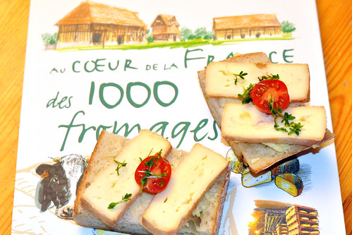 Käse Buch Lektüre Munster Münsterkäse Au Cœur de la France des 1 000 fromages Jean-Marc Navello französisch Baguette Foto Brigitte Stolle 2015