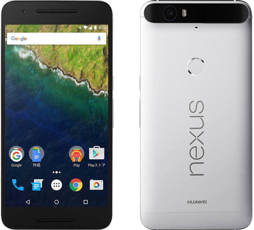 Nexus 6P 実物大の製品画像