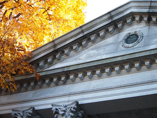 eatons mausoleum mount pleasant cemetery autumn leaves