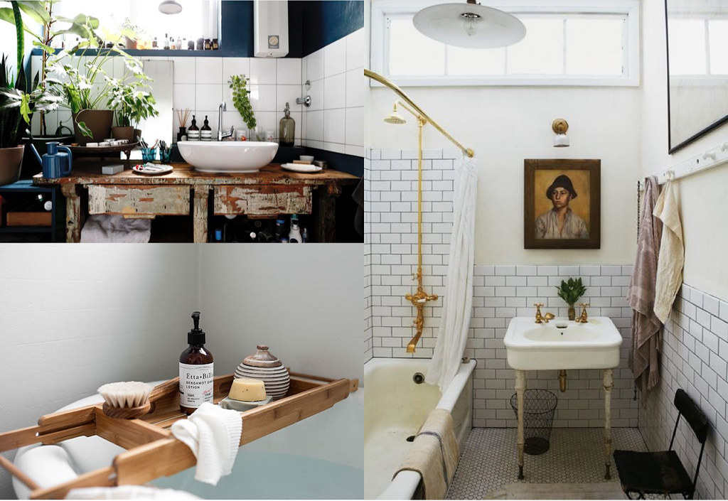 rustic and bohemian bathroom inspiration for lovefromberlin.net found on pinterest