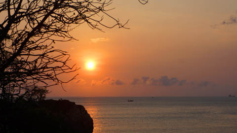 Sunset in Peucang Island, Ujung Kulon National Park