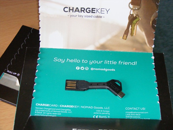 Chargekey charging key has been ordered and is just $ 29