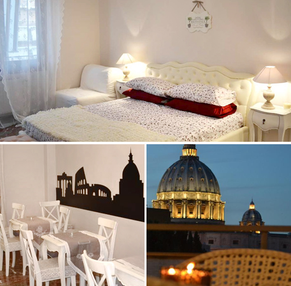 Casa Di Cesar, habitaciones con balcones con vistas al Vaticano en una de las mejores zonas de Roma donde dormir