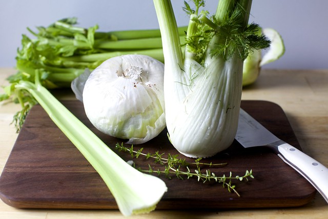 fennel and celery and thyme