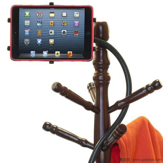 Serpentine iPad stand, iPad movies, iPad support