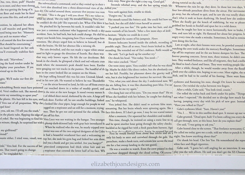 Book Text Glued Together