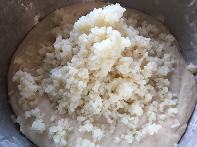 Mixing Koji Porridge