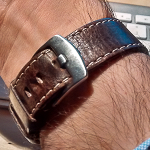 Bracelet cuir pour Seiko military petit poignet  21612022871_c64350645b_o