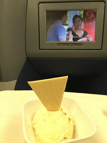 Ice cream on board Delta flight to SFO
