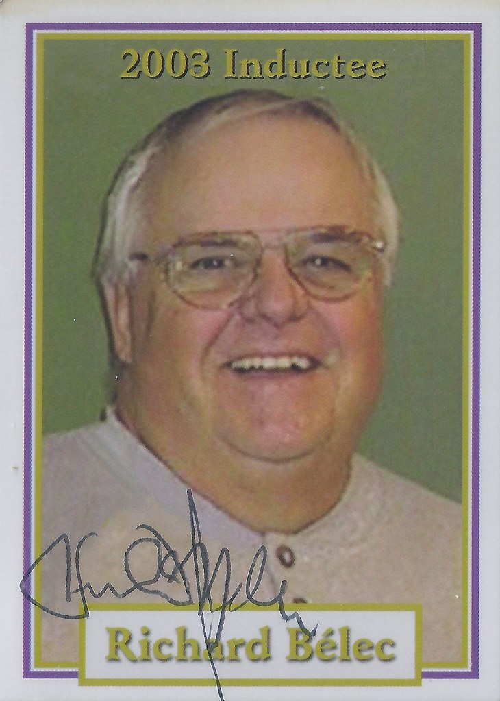 ... 2003 Canadian Baseball Hall of Fame - Richard Belec #27 (Builder) (b - 23068673531_7fc5b717c4_b
