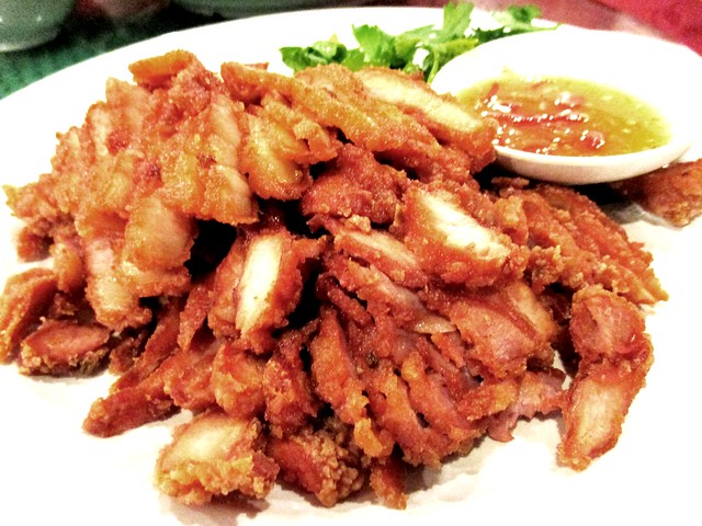 Tung Seng Restaurant pork with cincaluk dip