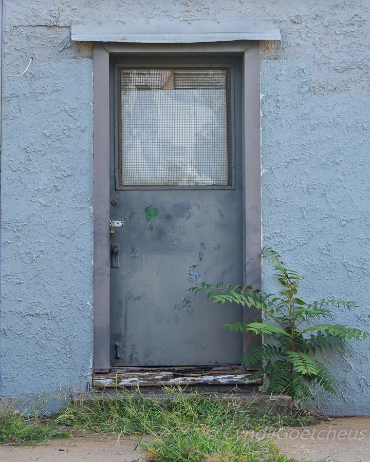 gray door