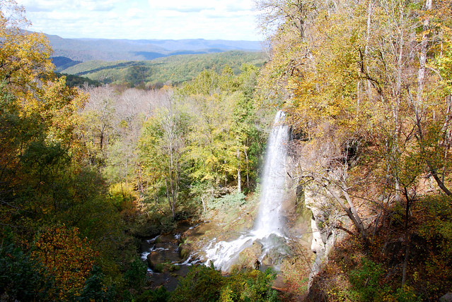 Falling Spring Falls is managed by Douthat State Park and easily accessible with parking and viewing area