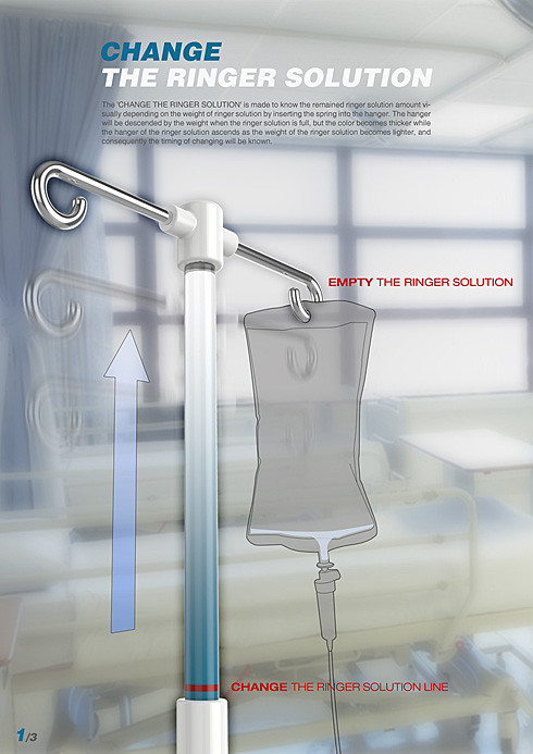 Elastic telescopic Rod bag rack, infusion completion pop-up
